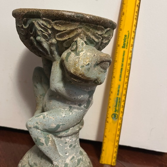 Garden frog pedestal - Picture 3 of 4